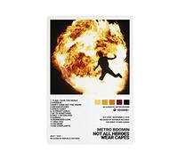 FABIVA 21 Savage Metro Boomin Not All Heros Wear Mantelle Album Copertina Tela Poster Decorazione da Parete Decorazione Quadro Quadro per Soggiorno Camera Da Letto Decorazione Senza Cornice 20 x 30 cm