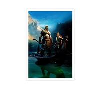 FABIVA God of War Kratos Atreus Poster su tela, decorazione artistica da parete, per soggiorno, camera da letto, decorazione senza cornice, 30 x 45 cm