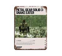 FABIVA Metal Gear Solid 3 Snake Eater (2004) - Targa in metallo vintage, decorazione artistica da parete per pub, club, caffetteria, bar, casa, decorazione artistica da parete retrò, 30 x 40 cm