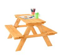 FableKids Arne Set di sedute per bambini Tavolo da picnic per 4 bambini Legno