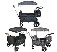FableKids Follower Passeggino Leo X4Plus con tetto | Caricabile fino a 20kg per seduta | Imbracatura a 5 punti 4X | Ruote offroad a 360° | Freno a pedale | Oxford 600D| Maglie di ventilazione | blu