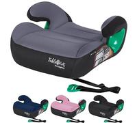 FableKids Seggiolino auto | cintura di sicurezza a 3 punti | seggiolino auto fino a 5 anni | seggiolino auto per bambini di 125-150 cm | seggiolino di rialzo ECE R129/03 | 43 x 40 x 21 cm | Grigio