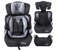 FableKids seggiolino auto per bambini | cintura di sicurezza a 3 punti | Seggiolino auto per bambini 76-150 cm | seggiolino regolabile con poggiatesta | ECE R129 | Grigio