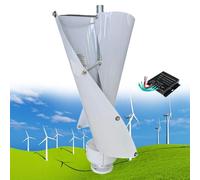 Fablestoryem 12000W Kit Generatore Eolico, Generatore Eolico ad Albero Maglev, Turbina Eolica Verticale Trifase, per Alimentazione Elettrica Domestica, Infrastrutture Stradali,E-12V
