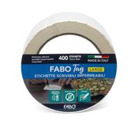 Fabo 400 Etichette Adesive 7cmx5cm Impermeabili Removibili Bianche Scrivibili Multiuso Ideali per Freezer, Congelatore, Frigorifero. Senza Solventi. Adatto Usi in Cucina per Barattoli Haccp.