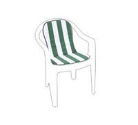 CUSCINO ACTION A RIGHE BIANCO/VERDE MONOBASSO