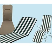 G100D5 CUSCINO PER LETTINO/SDRAIO 165x48x2,5cm TORTORA CASA GIARDINO MADE IN ITA