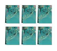 Fabpuro Strofinacci da cucina 45 x 72 cm, morbidi e assorbenti, in microfibra, ad asciugatura rapida, per bagno, decorazione per la casa, amanti della musica, note musicali, confezione da 6