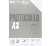Fabriano 02810566 Fogli Protocollo Standard, 5 mm, 66 G/MQ, Confezione 200