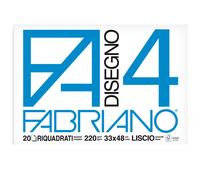 Album F4 33x48cm 220gr 20 fogli liscio squadrato Fabriano