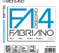 FABRIANO 10 CONFEZIONI DA BLOCCO DISEGNO 20 FOGLI 6515 RUVIDO 8001348107408