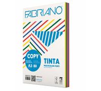 FABRIANO - 19100810 - FabrianoColore - A3 - 80 gr - mix 5 colori forti - Fabriano - conf. 250 fogli - 67753 - Conf. da 1 Pz. - 19100810