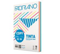 FABRIANO - 19100812 - FabrianoColore - A3 - 80 gr - mix 5 colori tenui - Fabriano - conf. 250 fogli - 67746 - Conf. da 1 Pz. - 19100812