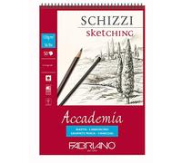 Fabriano accade Esqui BL SPI 50 fogli di carta da disegno A4 21 x 29.7 cm bianco