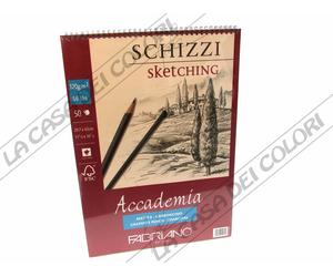 FABRIANO - ACCADEMIA SCHIZZI - A3 - 120 g/mq - ALBUM 50 FOGLI CON SPIRALE