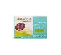 Honsell Fabriano Artistico Acquarello Watercolour, Bianco Naturale, Grana grossa, fogli da 300 g/m², Cartoncino per acquerelli di alta qualità, blocco incollato su 4 lati, 30,5 x 45,5 cm / 20 Blatt