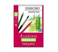 Fabriano Blocco Accademia Disegno Spirale 21x29,7 Cm 200 Gr 30 Fogli Grana Naturale - Blocco Spirale Lato Superiore
