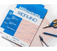 Fabriano Blocco Millimetrato 23x33 cm 10 fg. 80gr/mq