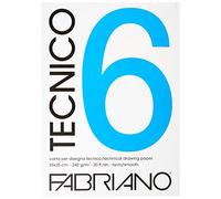 Blocco Tecnico 6 - 25x35cm - 20 fogli - 240gr - liscio - Fabriano