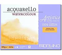 Fabriano Carta Per Acquarello 20 pezzi Artistico, Extra Bianco