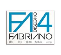 Fabriano Disegno 4 Blocco F4 33x48 cm 20 fg da 200 gr/mq ruvido bianco