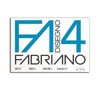 Fabriano Disegno 4 Blocco F4 33x48 cm 20 fg da 220 gr/mq liscio bianco