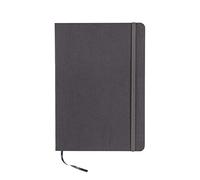 FABRIANO - 19621001 - Taccuino EcoQua Plus - con elastico - rilegatura cucita - A5 - 5 mm - 80 fogli - righe - artracite - Fabriano - 94729 - Conf. da 1 Pz. - 19621001