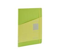 Fabriano Ecoqua Plus - Quaderno a spirale nascosto, 21,1 x 29,7 cm, formato A4, a righe, colore: Lime