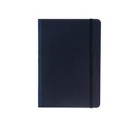 Fabriano Ecoqua Plus - Quaderno con rilegatura in tessuto, 14,7 x 21,1 cm, formato A5, a puntini, colore: Blu navy