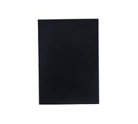 Fabriano Ecoqua Plus - Quaderno rilegato con colla, 14,7 x 21,1 cm, formato A5, a righe, colore: Nero