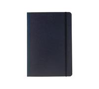 Fabriano Ecoqua Plus - Quaderno rilegato in tessuto, 14,7 x 21,1 cm, formato A5, a righe, blu navy
