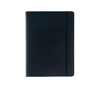 Fabriano Ecoqua Plus - Taccuino a spirale nascosto, 14,7 x 21,1 cm, formato A5, a righe, colore: Nero
