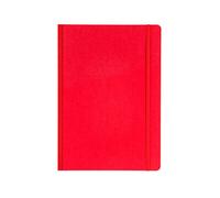 Fabriano Ecoqua Plus - Taccuino rilegato in tessuto, 21,3 x 29,7 cm, formato A4, a puntini, colore: Rosso