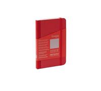 Fabriano Ecoqua Plus - Taccuino rilegato in tessuto, 3,5 x 5,5 cm, a puntini, colore: Rosso