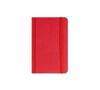 Fabriano Ecoqua Plus - Taccuino rilegato in tessuto, 3,5 x 5,5 cm, a puntini, colore: Rosso