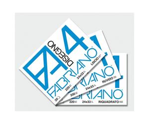 FABRIANO Fogli Blocco FA/4 20 Fogli 24x33 cm 220 g/m²