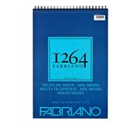 Fabriano Honsell 19100644 19100644 - Blocco a spirale, formato A3, 300 g/m², formato DIN 30, carta a grana media, colore bianco naturale, adatto per tutte le diverse tecniche, formato A3, 40 fogli
