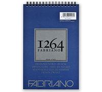 Fabriano Honsell 19100651-Blocco Disegno Nero con Rilegatura a Spirale, 1264, 200 g/mq, DIN A5, Fogli Nera Satinata a Grana Media, Senza acidi, per Tutte Le Tecniche a Secco, Carta, 20 unità