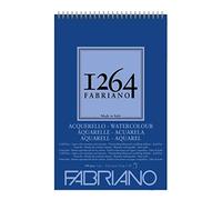 Fabriano Honsell Watercolour 19100648 Blocco da disegno a spirale 1264 300 g/m² DIN A5 20 fogli di carta satinata bianca naturale con acido a grana media per tutte le tecniche di asciugatura