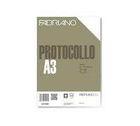 BLOCCO 200 Fogli Protocollo RIGATO USO BOLLO FABRIANO 29.7 x 42 cm - 60 g/m