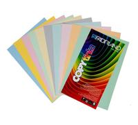 Fabriano risma carta 100 fg g.160 a4 colori tenui.