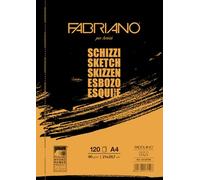 FABRIANO SCHIZZI Blocco 1 lato incollato, carta, avorio, 21 x 29,7 cm, set da 120 pezzi
