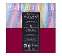 Fabriano - Studio carta da acquerello 200 g, 20 x 20 cm bianco