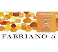 Fabriano Unbekannt Disegno 5"-Cartoncino ad Acquerello, 300 g/m2, 26 x 36 cm, 20 Fogli, 4 Lati, Senza Cloro e acidi, Bianco