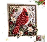 Fabric Art Craft Kit - 3D Holiday Handmade Set, Creative Textile Decoration