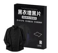 Fabric Dye Tablets Black - Permanent Clothing Color, Textile Paint Set, Machine Wash Fabric Coloring Technology System, Synthetic Cotton Denim Jeans Pants Recoloring Kit for Household Laundry Applica