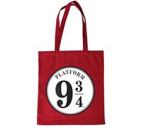 Fabric Flavours Borsa tote in tela di Harry Potter, borsa per la spesa ecologica riutilizzabile con stemma della casa, regalo con licenza ufficiale per fan e studenti, Multicolore, 38 x 41 cm