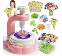 Fabric Flower Bouquet Craft Kit - Diy Arts & Crafts for Kids,giocattoli Con Bouquet Di Fiori In Stoffa,set Di Fiori Di Stoffa Per Bambini,Exclusive Bouquets for Girls Age 3-9 and Birthday Gift-A