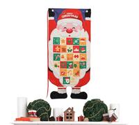 Fabric Holiday Countdown Calendar, 24 Days Holiday Countdown Activity, Hangable Storage Bag With Pockets For Home Living Room Bedroom School Party Winter Celebration Family Gathering
