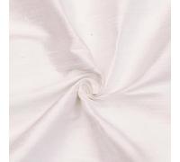 Fabric Mart Direct Avorio Dupioni di pura seta al 100%. Tela Por Metro, 104 cm or 41 inches Larghezza, 1 metro continuo Avorio Seta Tessuto, Cortina de tapicería de tela al por mayor